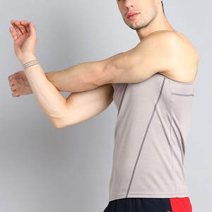 Camiseta sin Mangas para Hombre, Estilo Nuevo, Color Sólido Personalizado, Secado Rápido, Alta Calidad, Superventas - Product Image 2