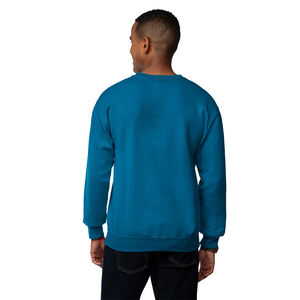 Sweat-shirts pour hommes à col rond sur mesure, hiver, polaire épais, manches longues, séchage rapide, respirant, écologique, logo personnalisé, bleu - Product Image 2