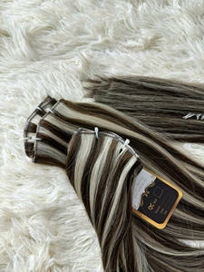 Extensions de cheveux vietnamiens en vrac World Hair, 100% cheveux humains vierges non traités Remy, double trame machine, qualité supérieure - Product Image 5