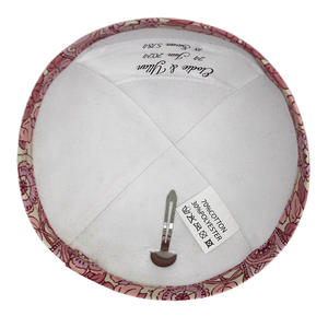 Kippa Personalizada 2025, Color Sólido, Simple, de Algodón y Cáñamo, Cuello Redondo, Gorro Judío, Gorro Étnico de Moda - Product Image 3