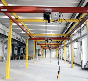 ระบบเครนแบบตั้งพื้นพร้อมรางไฟฟ้า ราคาประหยัด - Product Image 3