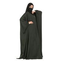 Robe Abaya Papillon Longue Style Turc de Haute Qualité pour l'Aïd, Respirante, Légère et Antistatique, Extensible dans les Quatre Sens pour Femmes Musulmanes