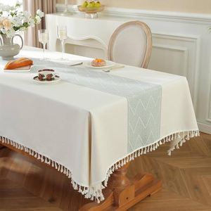 100% Cotton Embroidered <b>Tablecloth</b> Customisable Size Options - Product Image 1