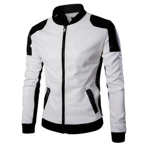 Chaqueta de piel de vaca auténtica para hombre, fabricación de Pakistán, totalmente personalizada, logotipo de su marca, cuello levantado, calle alta, precio bajo - Product Image 1