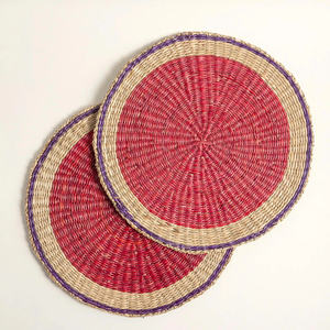 <b>Decorative</b> Seagrass Placemat Customized Color Natural Woven Tableware For Home And Hospitality Use Table <b>Decor</b> - Product Image 5