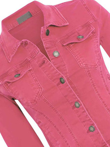 Chaqueta Vaquera Informal Personalizada de Fábrica al por Mayor para Mujer, Tallas Grandes y Altas, Chaqueta Trucker, Chaqueta de Mezclilla para Mujer, 100% Algodón - Product Image 6