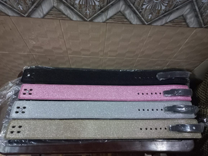 Custom Made Leather Weightlifting Belt 4 Inches Double Prong Buckle for Gym <b>Bench</b> Press Waist Support Workout Powerlifting Belt - Product Image 4