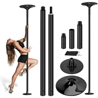 Barre de pole dance portable, tube de danse, club sportif, salle de sport, barre de fitness, barre de strip-tease amovible