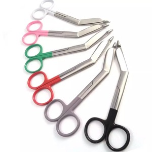 2022 nouveauté OEM couleur infirmière médicale ciseaux en acier inoxydable pansement ciseaux couleur poignée Instruments chirurgicaux base - Product Image 1
