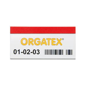 Supporto Etichette Magnetico ColorLabel 35 x 150mm, Trasparente/Rosso, 100 pz. / Confezione.- HE225-150/3 - Product Image 1