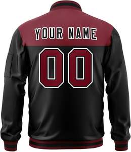 Veste universitaire à fermeture éclair sur mesure de style formel avec décoration brodée Options de marque de couleur de fabrication OEM - Product Image 2