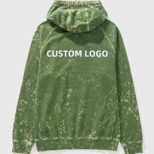 Sudadera con capucha vintage lavada con ácido de Terry francés de alta calidad personalizada tamaño XS técnicas bordadas de impresión de hojaldre en relieve invierno ODM - Product Image 4