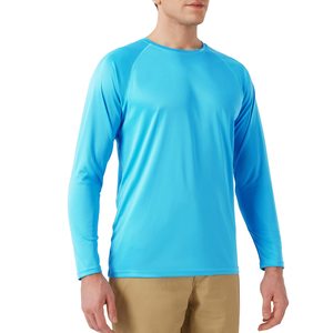 Camisa de natación ligera de secado rápido UPF Rash Guard para hombre, camisa de manga larga que absorbe la humedad, resistente a las arrugas, tela sublimada, Playa MMA - Product Image 3