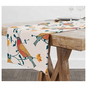Greyish Solid Plain Model 100% Organic Cotton GOTS Certificate Simple Wholesale Best Quality Minimalist Dinning <b>Table</b> <b>Runners</b> - Product Image 4