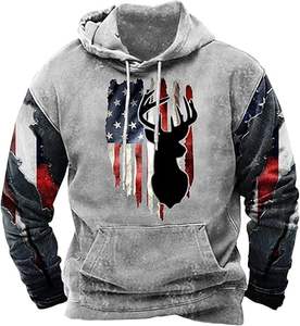 Sudadera con Capucha Personalizada con Logotipo Bordado, Corte Holgado y Cuadrado para Hombre, Sudadera de Algodón Grueso - Product Image 4