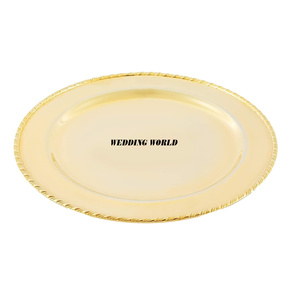 Assiette à chocolat en métal de table belle qualité plateau à chocolat fait main forme ronde luxe nouvelle assiette à chocolat - Product Image 4