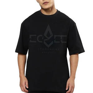 Camiseta sólida con estampado de gran tamaño, camisetas de algodón 100% antiarrugas hechas a medida para hombres más vendidas con colores personalizados - Product Image 2