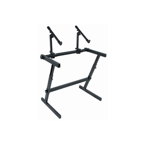 QUIK LOK - Z/726, Soporte "Z" de doble capa, Altura ajustable, Base de acero sólido, Nivel principal 50,2 cm, Segundo nivel 30,5 cm - Product Image 1