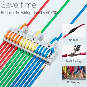 3 15 4428_4/8 Automotive Cable Terminal Blocks Electric Universal <b>Quick</b> Conductor Splitter Push-in Copper Wire <b>Connector</b> 600V - Product Image 2