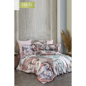 Juego de Funda Nórdica Varol 250 TC de Bambú y Algodón Satinado, Tamaño Individual, Diseño Floral Tejido para Uso Doméstico - FIOSOLE - Product Image 1