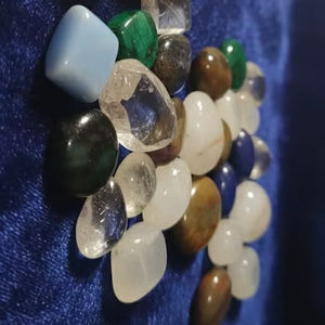 Piedras Preciosas Naturales de Alta Calidad para Sanación, Cabujones Planos, Medio Ovalados, Medio Jaspe, Jade, Cristal, Lapislázuli, 20% de Descuento y Regalo - Product Image 2