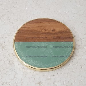 Posavasos redondos cuadrados personalizados de alta calidad, posavasos redondos cuadrados personalizados de alta calidad para el hogar, grueso, sin terminar, carbonizado, mango liso, personalizado Premium - Product Image 5