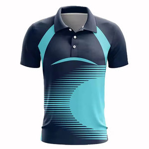 100% polyester personnalisé nouveau design maillots de cricket ensembles d'uniformes polo sublimé maillot de cricket à séchage rapide - Product Image 4