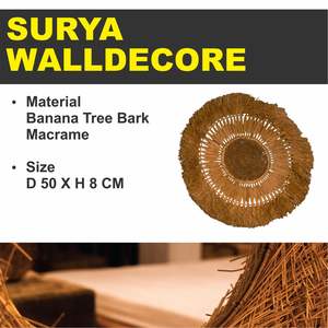 SURYA WALLDECORE BANANA <b>TREE</b> BARK MACRAME HANDICRAFT - Product Image 2