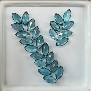 อัญมณีธรรมชาติขนาด8x4สำหรับการผลิตเครื่องประดับหินสีฟ้า - Product Image 2