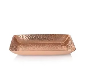 Bandeja de Cobre Ecológica y Maravillosa para Servir Alimentos en Restaurantes y Hoteles, Diseño Elegante con Asas, Bandeja de Servicio de Última Moda - Product Image 6