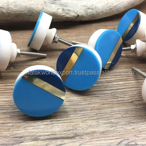 Prix usine bouton de porte en bois de luxe boutons de porte modernes bois résine métal porte armoire bouton poignée matériel de meubles par FWE - Product Image 4