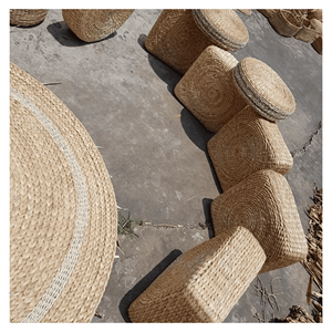 Cojín de Jacinto de Agua, Tejido a Mano con Relleno de Poliéster para Sentarse en el Suelo y Decoración del Hogar, Vietnam - Product Image 6