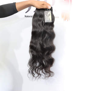 ผมต่อจากผมลอนแบบลอนธรรมชาติผมคนอินเดียแบบไม่ผ่านการแปรรูปทรงตรง - Product Image 1