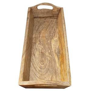 Plateau de service en bois peint à la main pour la décoration de table Plateau léger pour le thé et les collations de M/S SHAAD HANDICRAFTS - Product Image 6