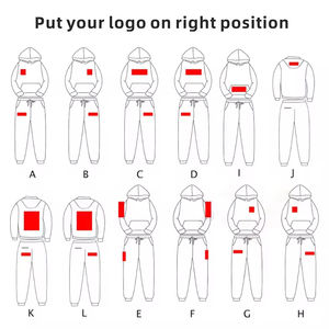 Ensemble survêtement 2 pièces en coton 100% avec logo personnalisé, imprimé vintage délavé à l'acide, sweat à capuche zippé intégral et pantalon de jogging évasé pour vêtements décontractés - Product Image 6