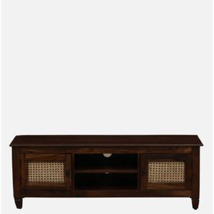 Kalki Console TV contemporaine en bois de Sesham Finition en teck provincial résistant aux rayures pour téléviseurs jusqu'à 55 ''pour le salon - Product Image 3