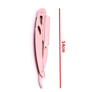 Rasoir droit pour hommes, best-seller, en acier inoxydable, pliable, couteau à raser, outils d'épilation, rasoir à sourcils et à barbe - Product Image 5