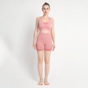 Nuevo Conjunto de Yoga de Alta Calidad, Personalizado, OEM, Venta al por Mayor de Fábrica, Mezcla de Nailon y Elastano, Transpirable, con Logotipo en la Parte Delantera - Product Image 4