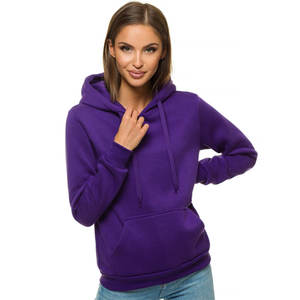 Sudaderas CON CAPUCHA DE MODA Pullover elegante en blanco Mujeres Sudadera con capucha de tela elástica de calidad premium - Product Image 1