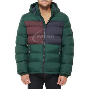 Chaqueta Acolchada Impermeable para Hombre, Abrigo de Invierno con Efecto Burbuja y Forro Polar, Cierre con Cremallera - Product Image 1