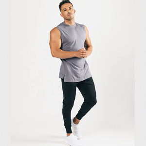 Débardeurs d'entraînement décontractés pour hommes Meilleures ventes Hauts de gymnastique tricotés respirants Tops unis en gros pour les gars - Product Image 5