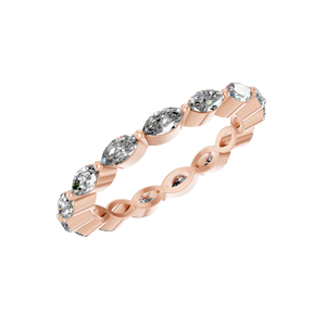 แหวนเพชร14K สีทองล้วนที่ผ่านการรับรองจากแล็บแหวนเพชรสำหรับงานแต่งงานหรูหราหรูหราเต็มไปด้วยเพชรสวยงามสำหรับผู้หญิง - Product Image 5