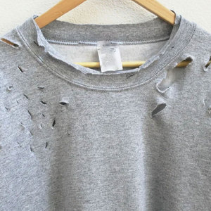 Classique hommes en détresse sweat confortable pull Style Vintage Streetwear tenue quotidienne - Product Image 3