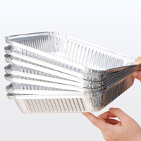 Plateau de cuisson en aluminium de forme carrée pour rôtir, griller et conserver les aliments