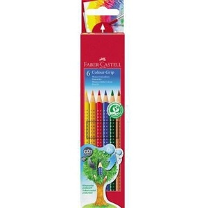 Lápices de Colores Faber-Castell GRIP Surtidos, Paquete de 6 Piezas - Product Image 1
