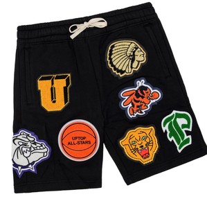 High Street French Terry Pants Hip Hop Shorts Chenille Bordado Cordón Cintura elástica Diseño de sublimación personalizado - Product Image 2