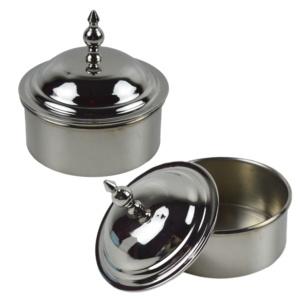 Azúcar de metal brillante Diseño de acabado Chapado en plata altamente brillante para el hogar Hotel Utensilios de cocina Contenedor de diseño decorativo - Product Image 6