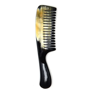 Tamaño personalizado pulido antiestático Wolman Saloon cuerno peines de alta calidad mejor fábrica al por mayor peine de pelo - Product Image 3