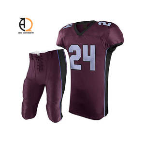 Venta al por mayor uniformes de fútbol americano personalizados sublimación bordado Rugby Jersey ropa de fútbol americano - Product Image 4