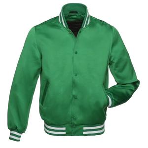 Chaqueta Bomber con Bordado Chenille, Satén de Seda Marrón, Forro Personalizado por Sublimación, Estilo Universitario, Fabricación Experta - Product Image 5